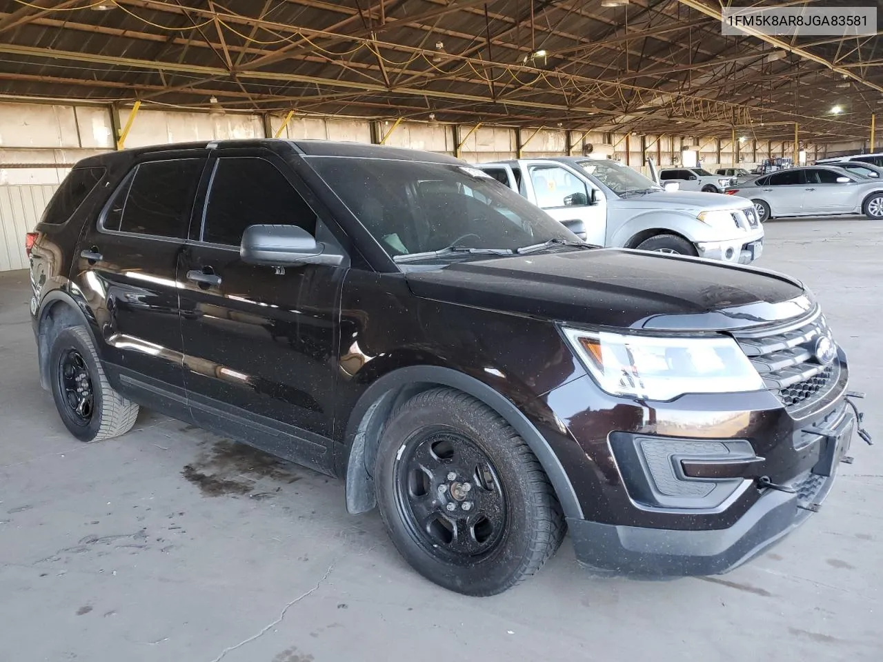 2018 Ford Explorer Police Interceptor VIN: 1FM5K8AR8JGA83581 Lot: 51807084