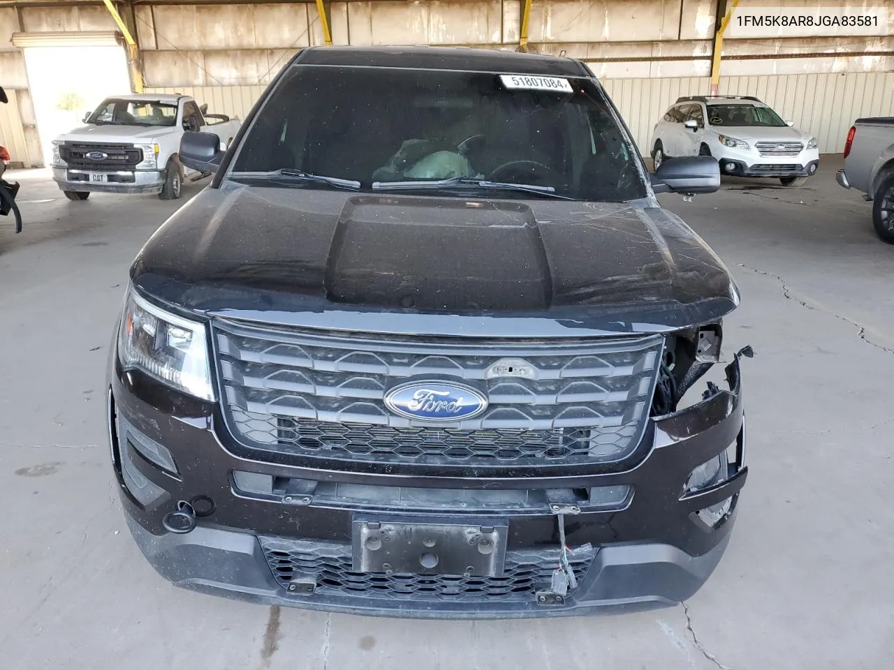 1FM5K8AR8JGA83581 2018 Ford Explorer Police Interceptor