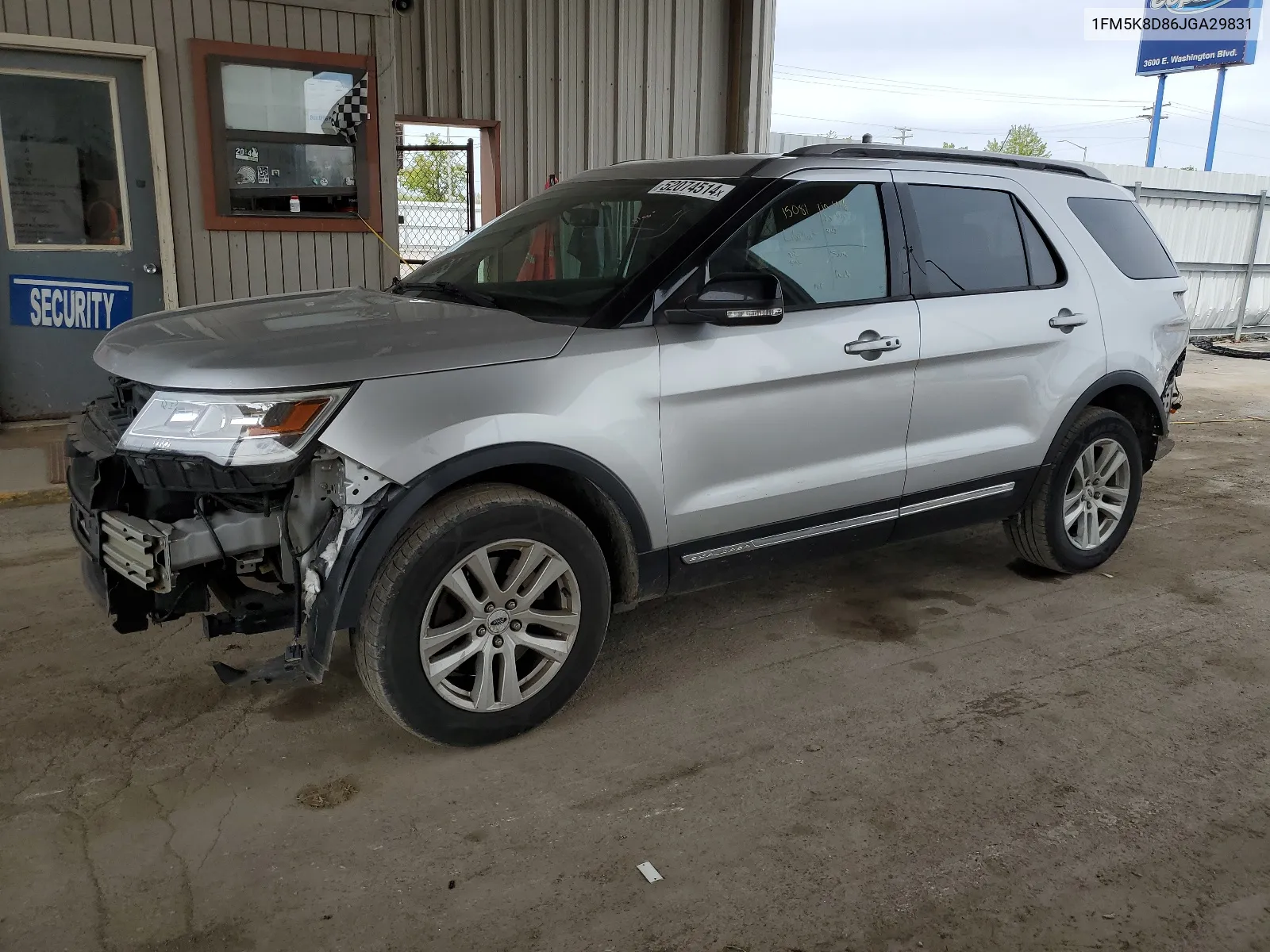 2018 Ford Explorer Xlt VIN: 1FM5K8D86JGA29831 Lot: 52074514