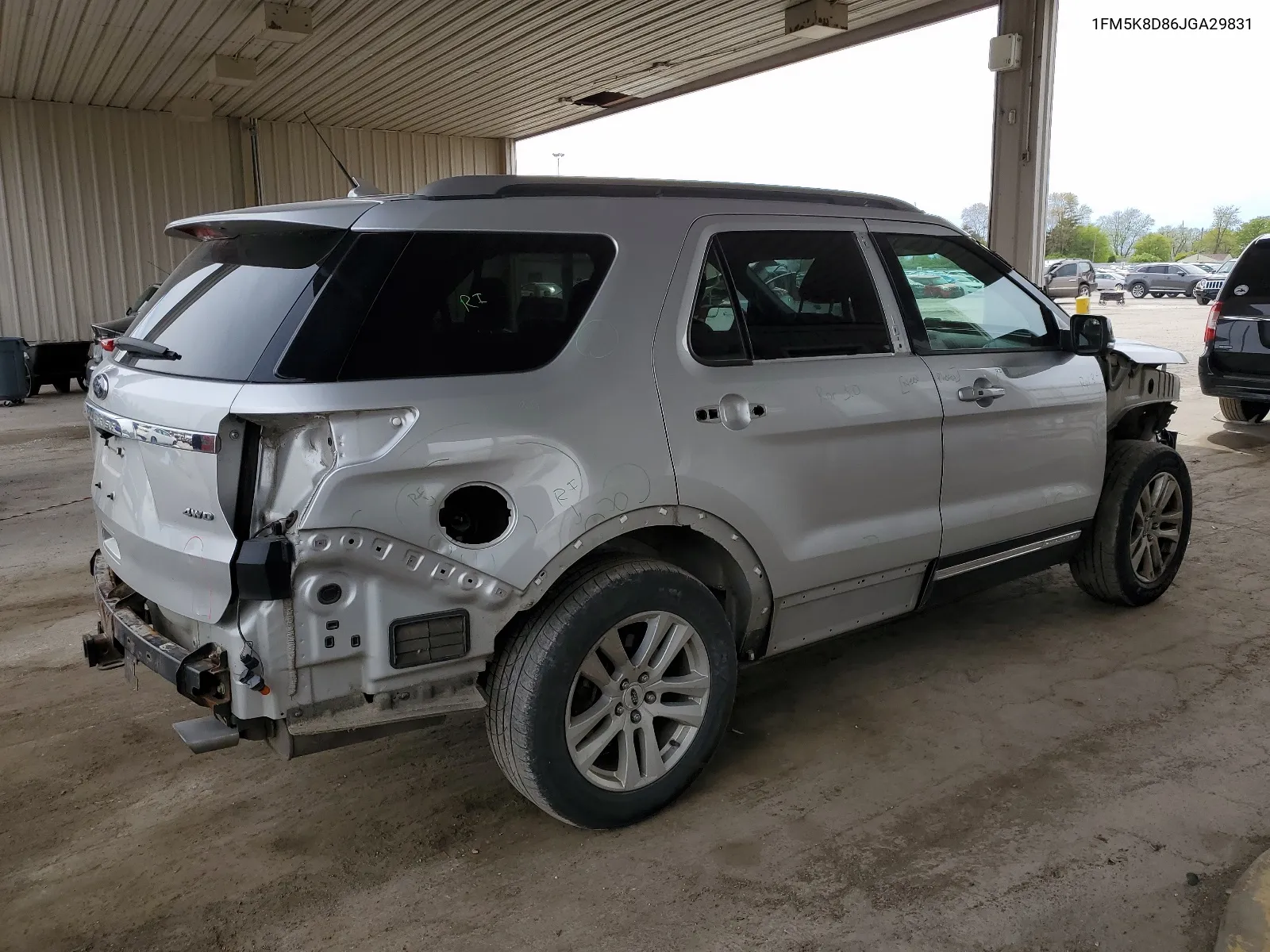 2018 Ford Explorer Xlt VIN: 1FM5K8D86JGA29831 Lot: 52074514