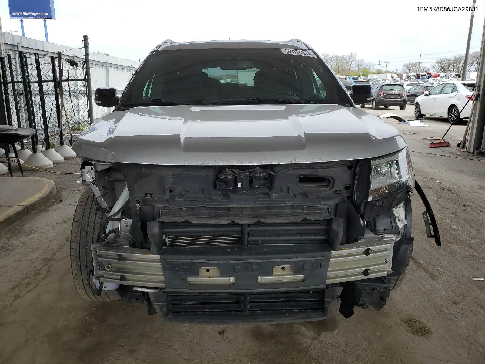 1FM5K8D86JGA29831 2018 Ford Explorer Xlt