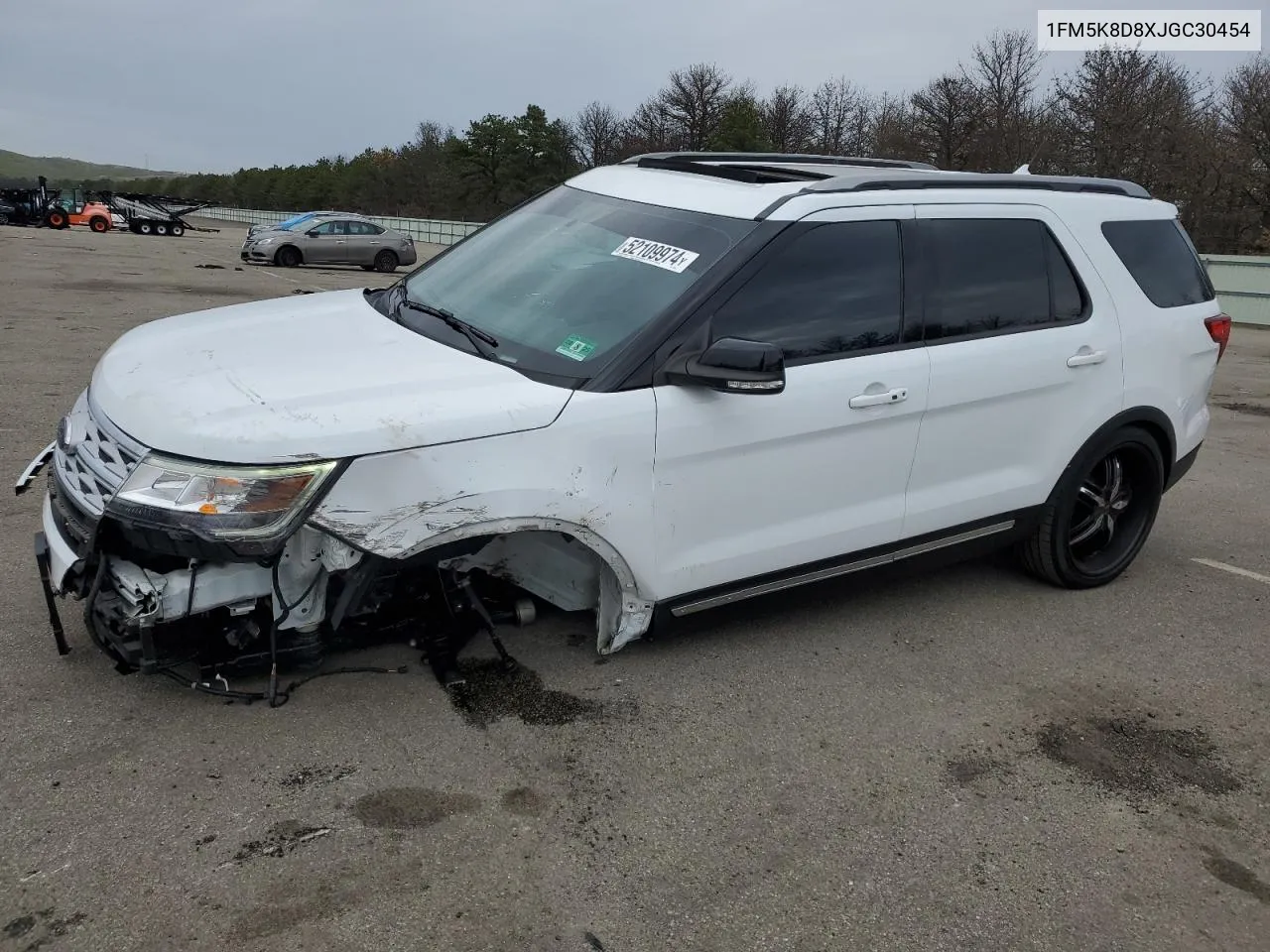 2018 Ford Explorer Xlt VIN: 1FM5K8D8XJGC30454 Lot: 52109974