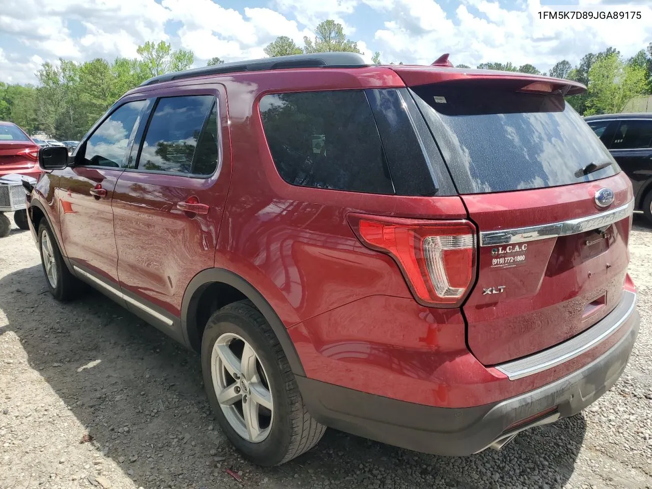 1FM5K7D89JGA89175 2018 Ford Explorer Xlt