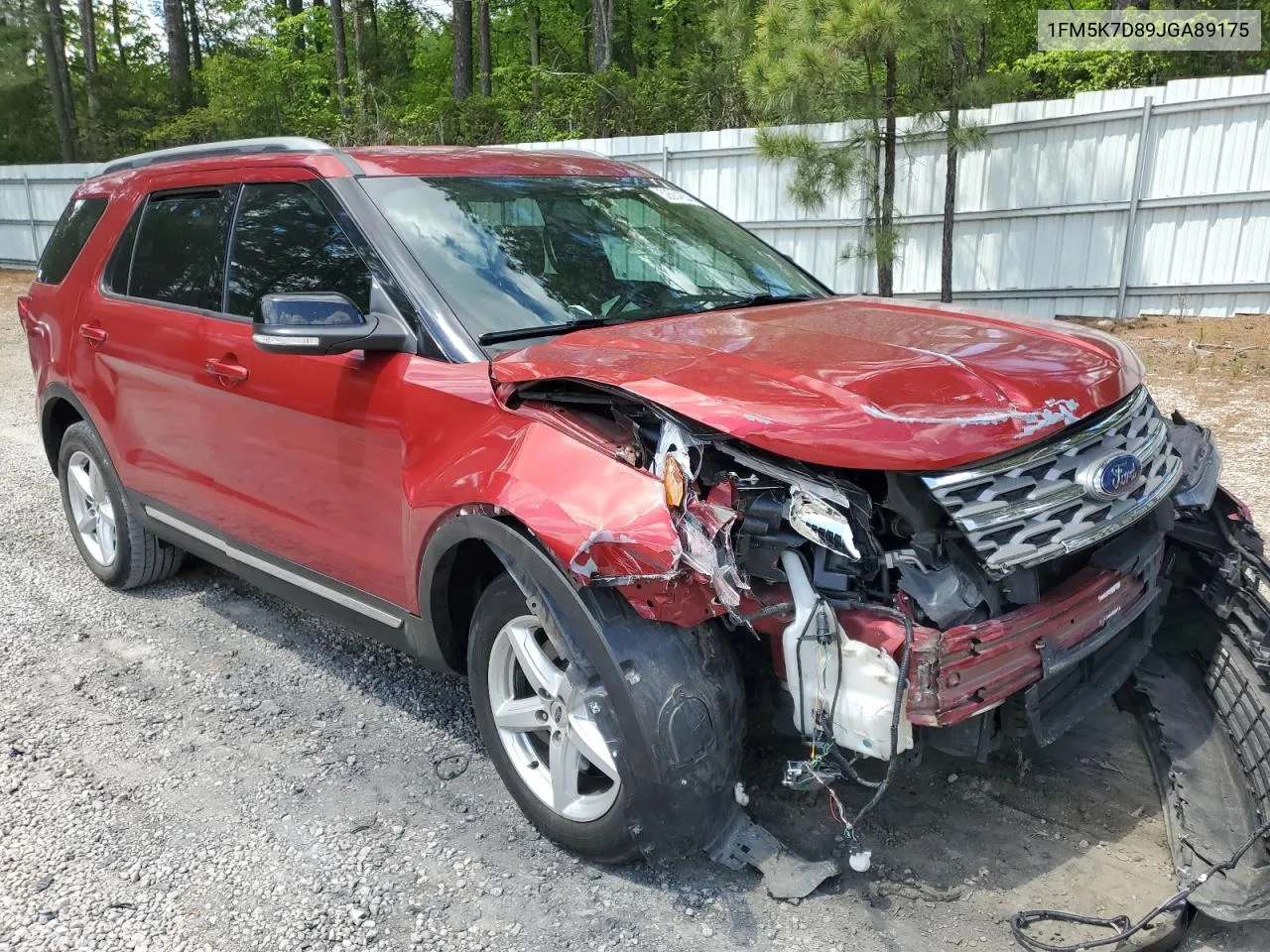 2018 Ford Explorer Xlt VIN: 1FM5K7D89JGA89175 Lot: 52564884