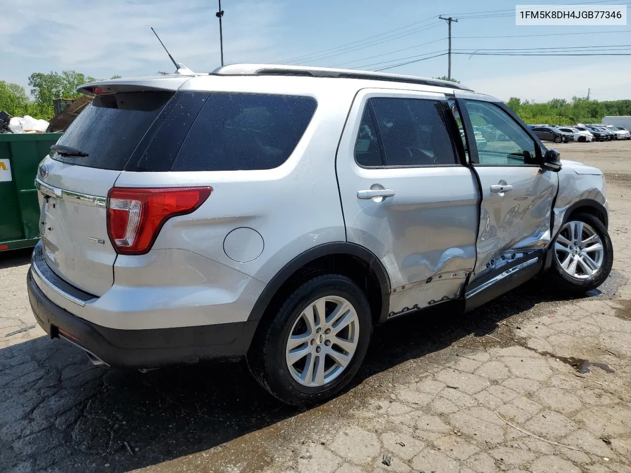 1FM5K8DH4JGB77346 2018 Ford Explorer Xlt