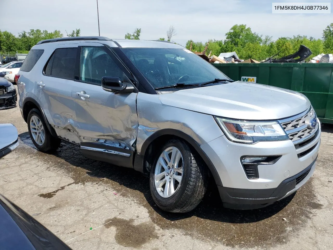 1FM5K8DH4JGB77346 2018 Ford Explorer Xlt