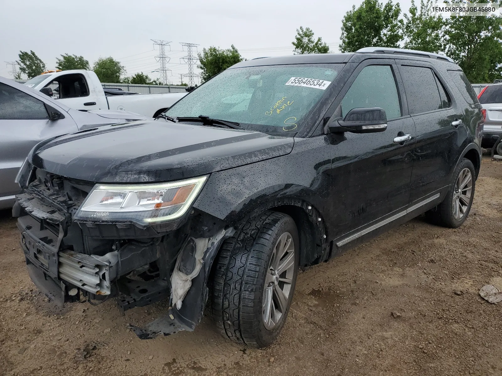 1FM5K8F80JGB45880 2018 Ford Explorer Limited