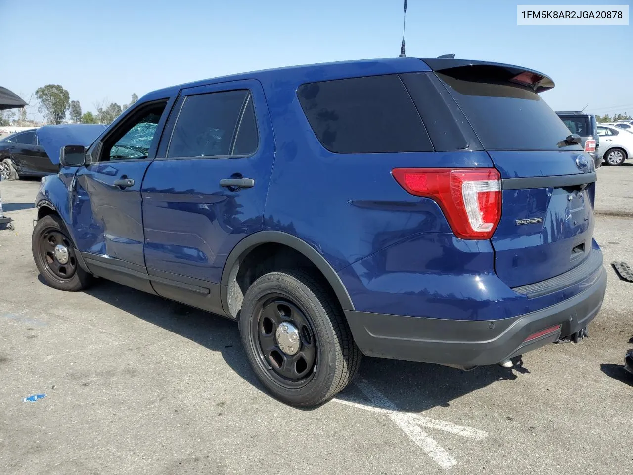 2018 Ford Explorer Police Interceptor VIN: 1FM5K8AR2JGA20878 Lot: 56595554