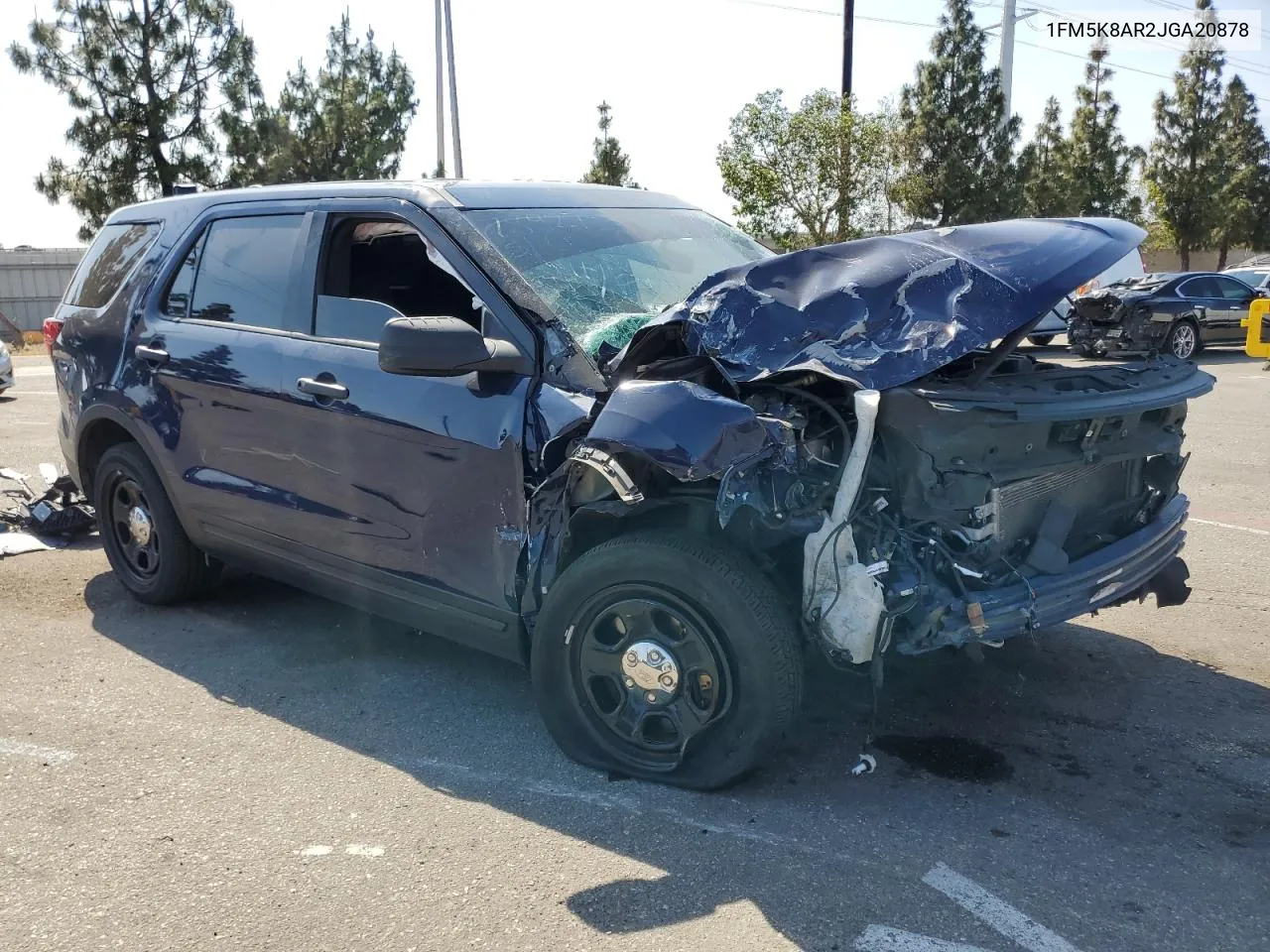 2018 Ford Explorer Police Interceptor VIN: 1FM5K8AR2JGA20878 Lot: 56595554