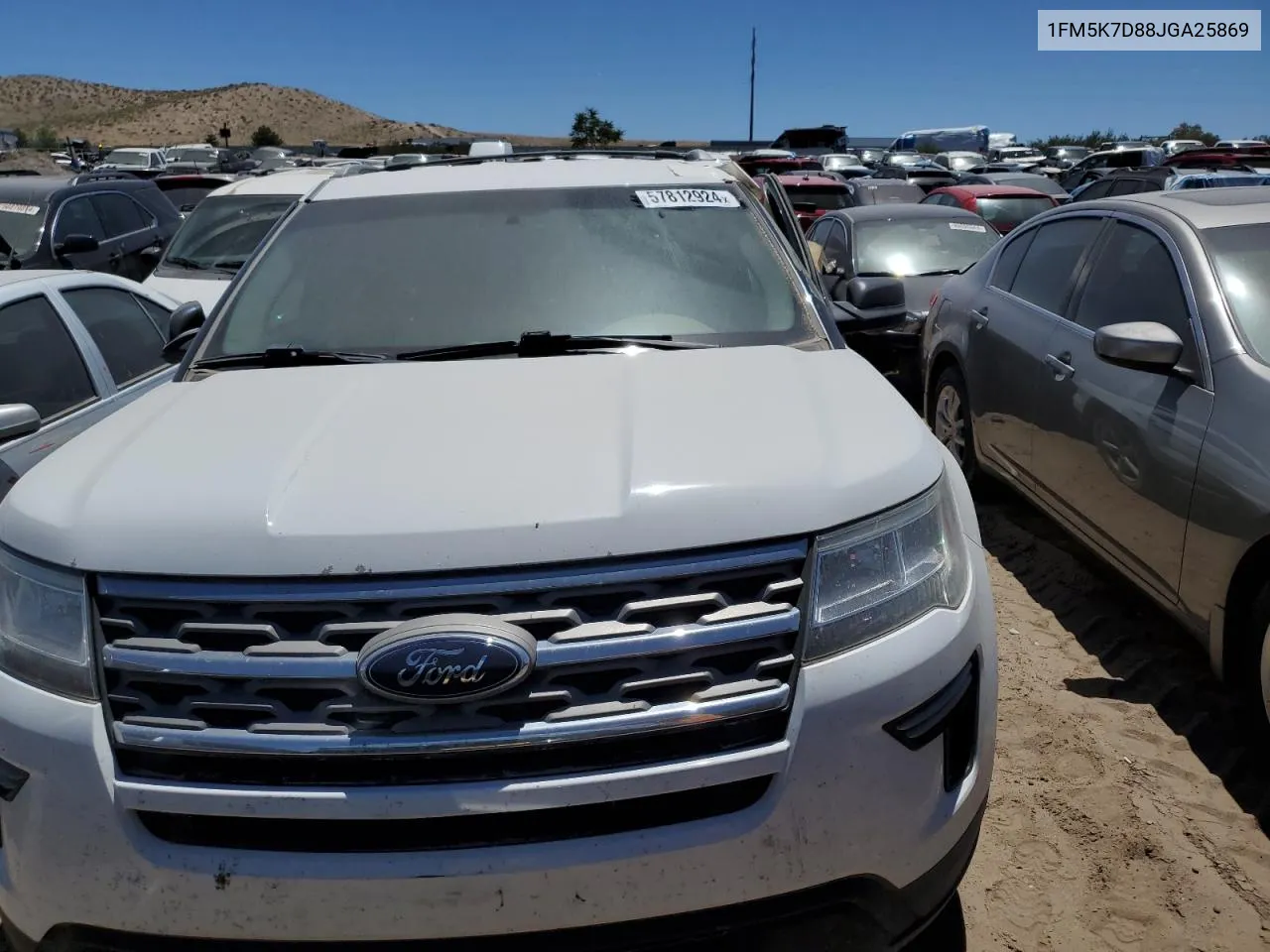 1FM5K7D88JGA25869 2018 Ford Explorer Xlt