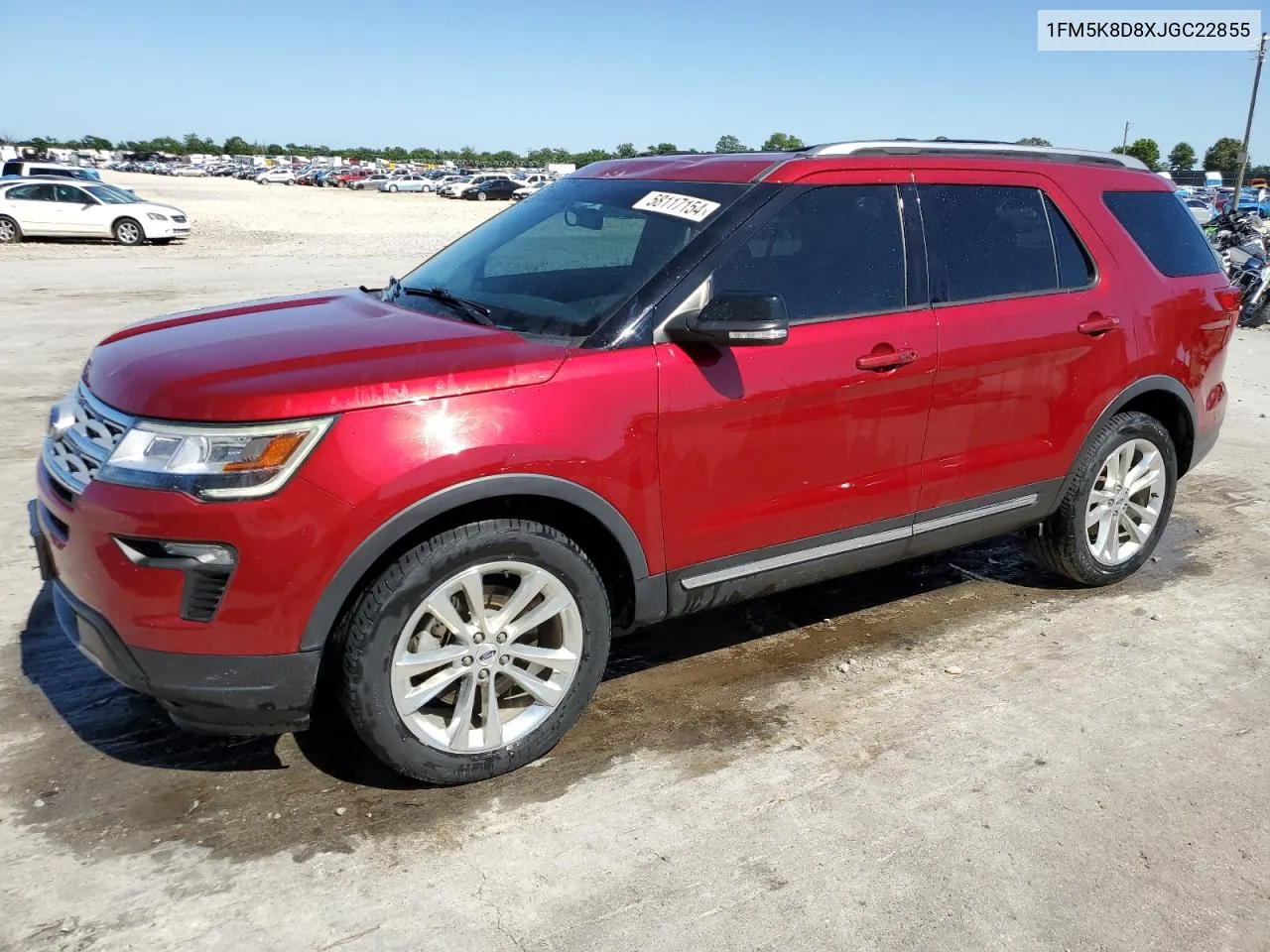 2018 Ford Explorer Xlt VIN: 1FM5K8D8XJGC22855 Lot: 58117154