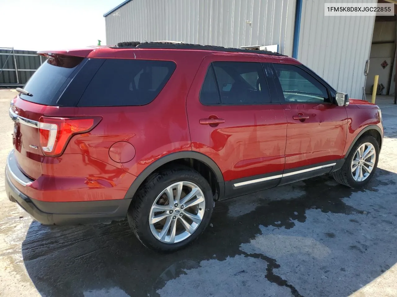 1FM5K8D8XJGC22855 2018 Ford Explorer Xlt