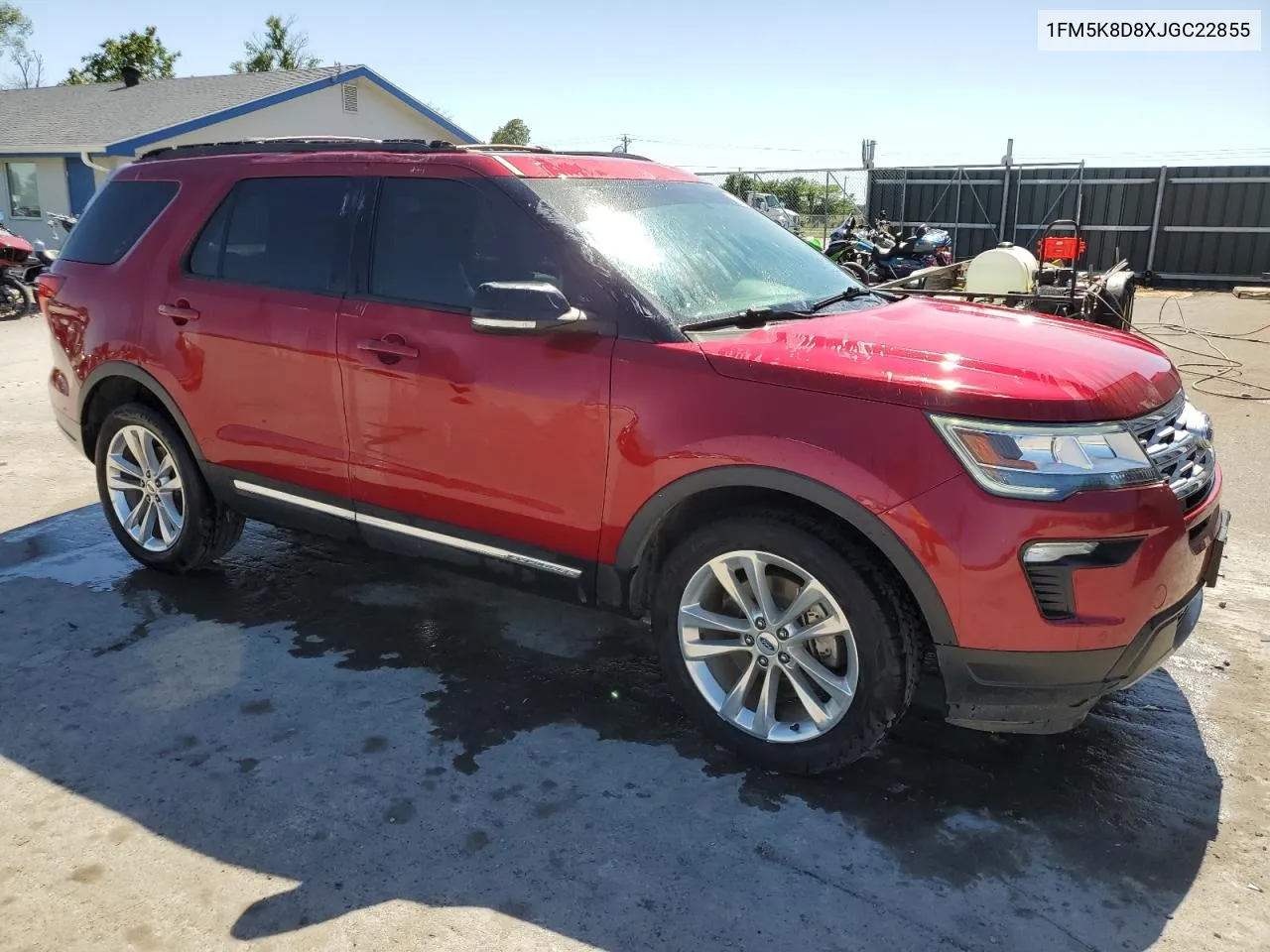 1FM5K8D8XJGC22855 2018 Ford Explorer Xlt