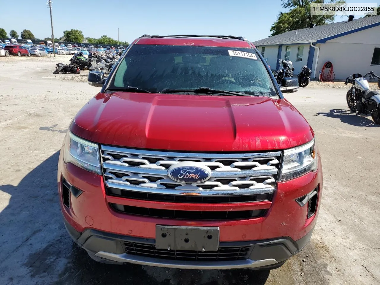 2018 Ford Explorer Xlt VIN: 1FM5K8D8XJGC22855 Lot: 58117154