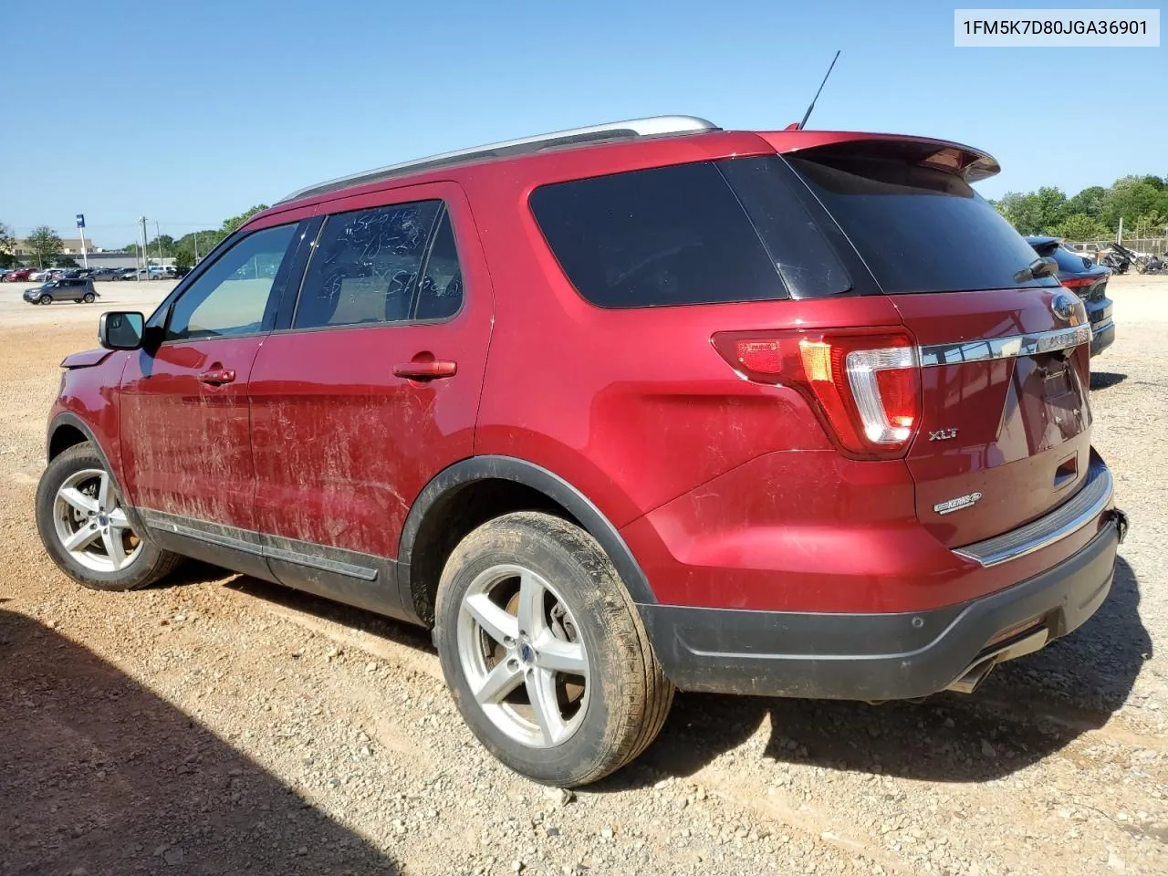 1FM5K7D80JGA36901 2018 Ford Explorer Xlt