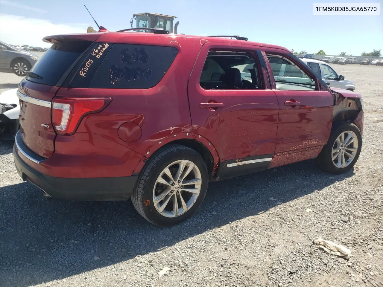 1FM5K8D85JGA65770 2018 Ford Explorer Xlt