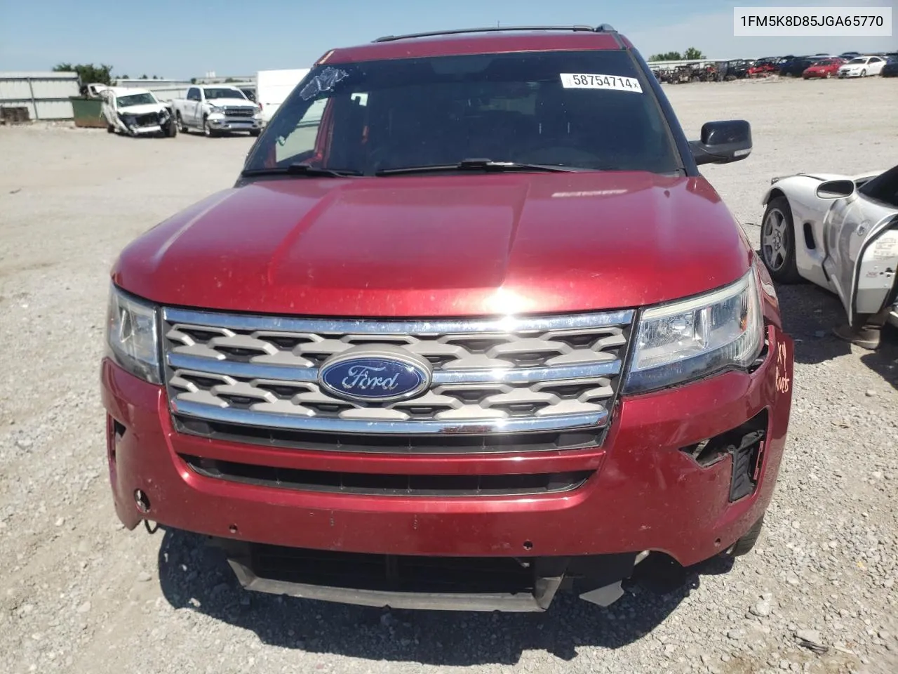 1FM5K8D85JGA65770 2018 Ford Explorer Xlt