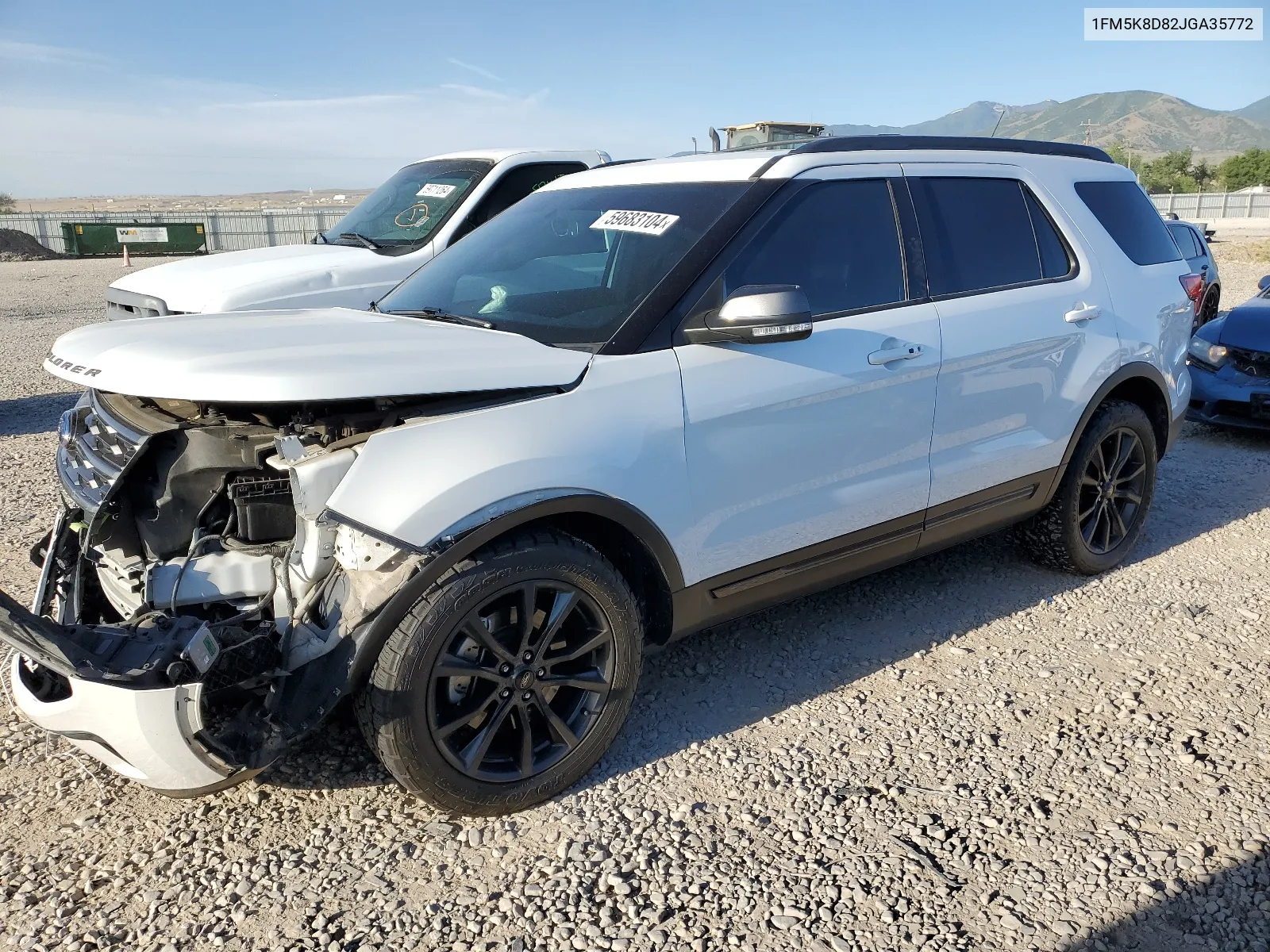 2018 Ford Explorer Xlt VIN: 1FM5K8D82JGA35772 Lot: 59683104