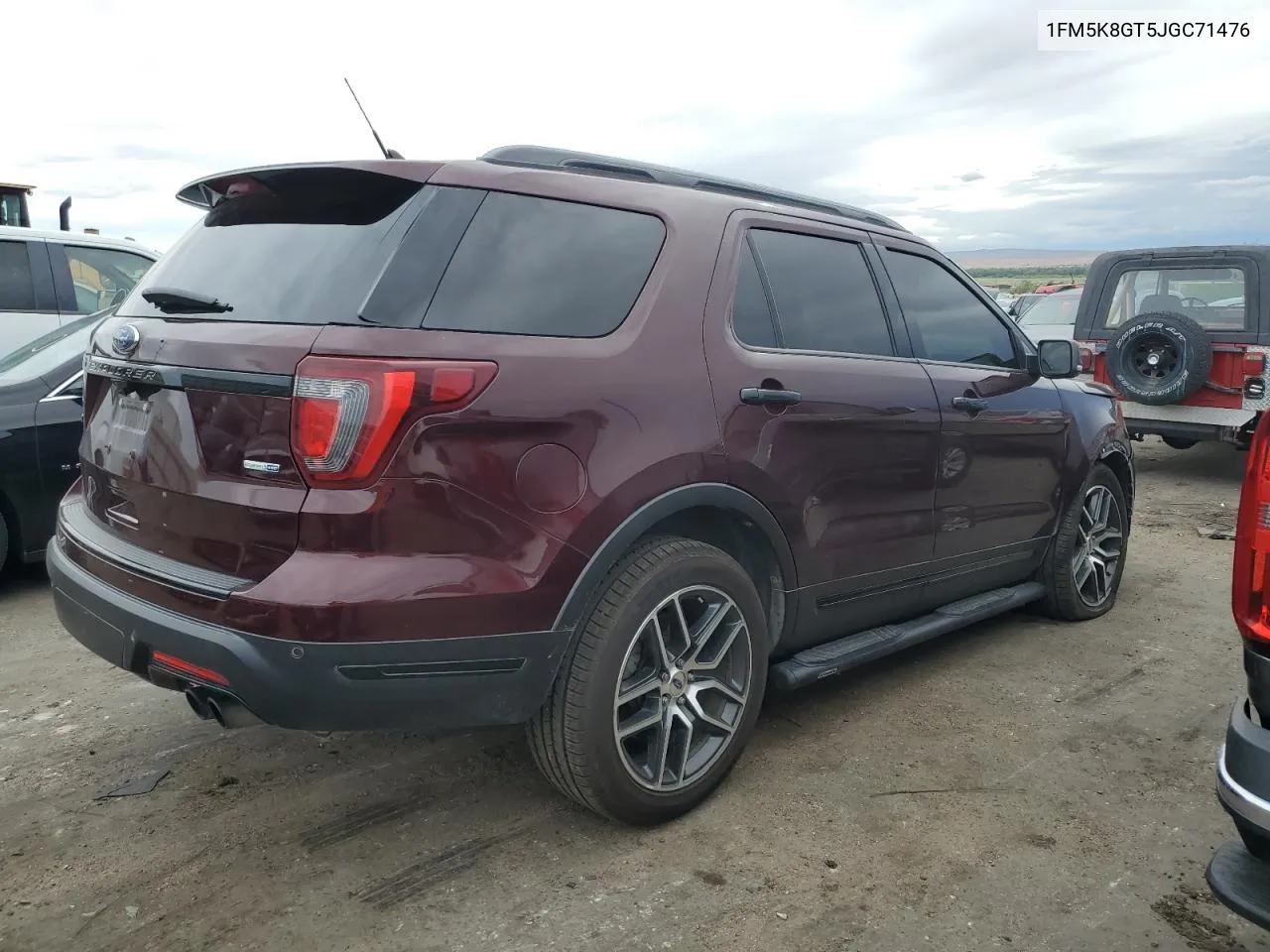 2018 Ford Explorer Sport VIN: 1FM5K8GT5JGC71476 Lot: 59738344