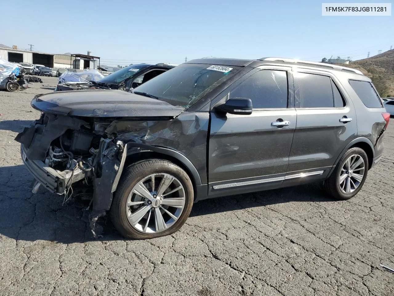 2018 Ford Explorer Limited VIN: 1FM5K7F83JGB11281 Lot: 60152684