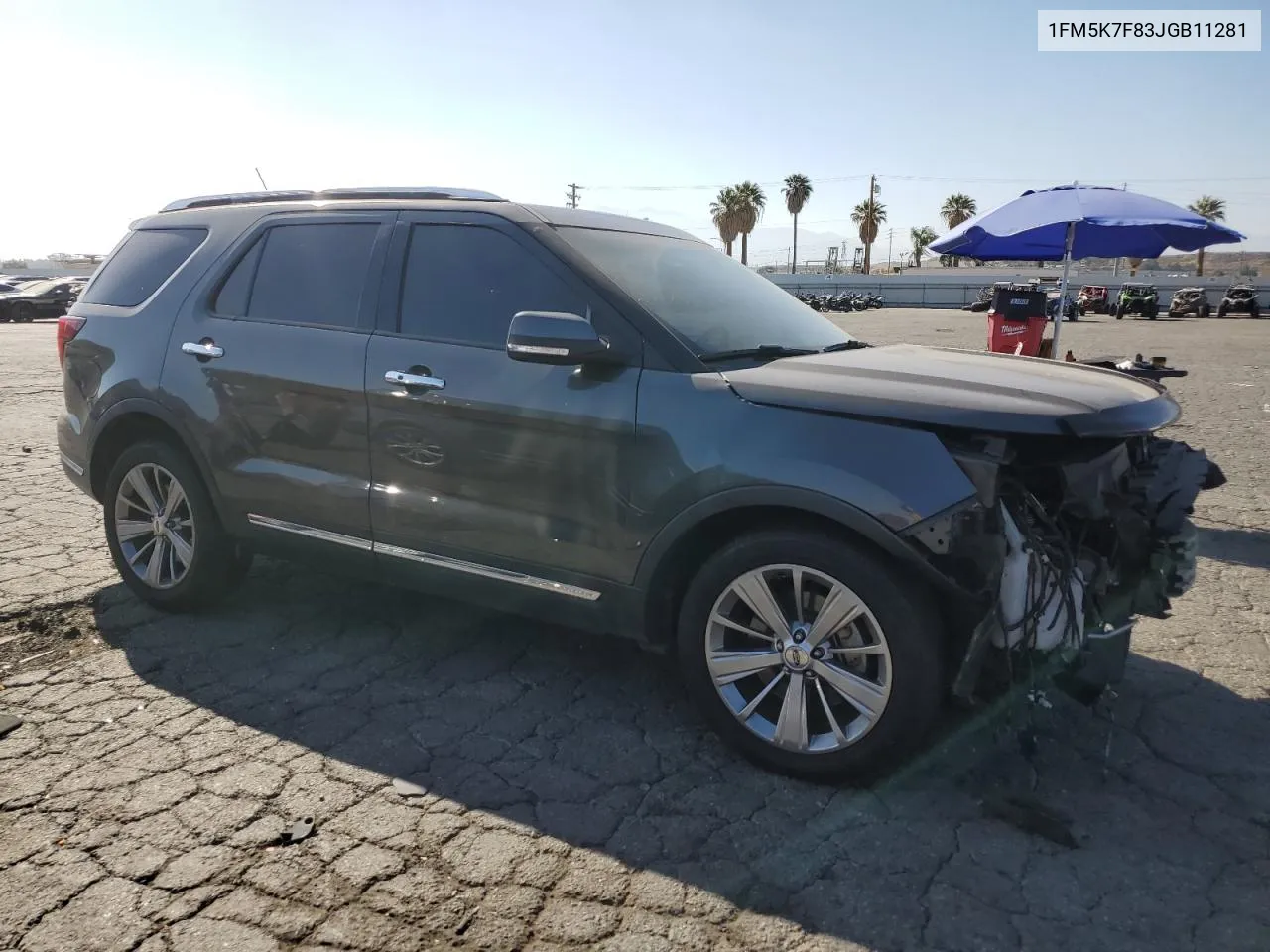 2018 Ford Explorer Limited VIN: 1FM5K7F83JGB11281 Lot: 60152684