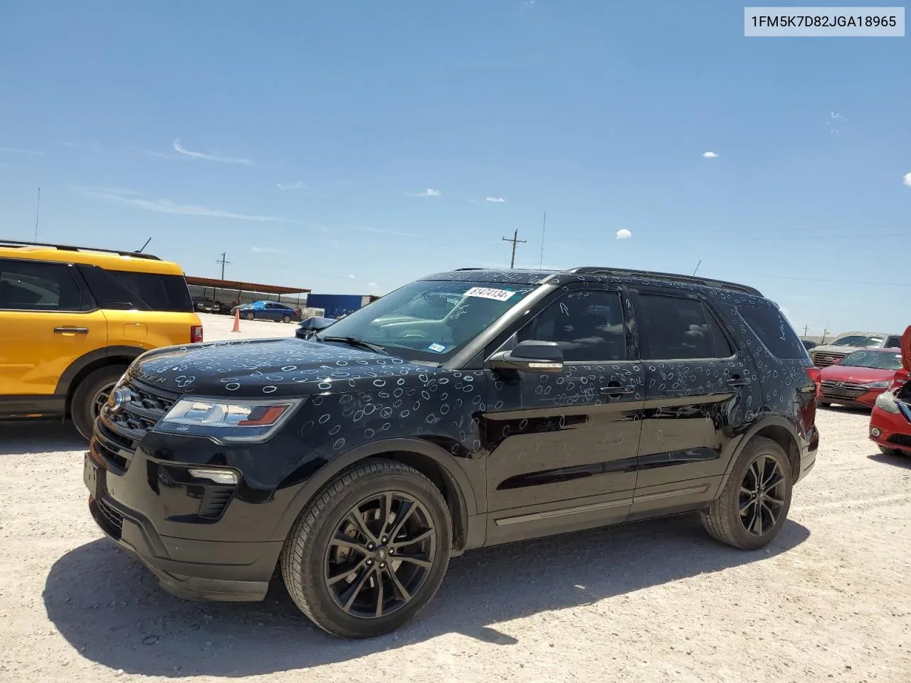 2018 Ford Explorer Xlt VIN: 1FM5K7D82JGA18965 Lot: 61474134