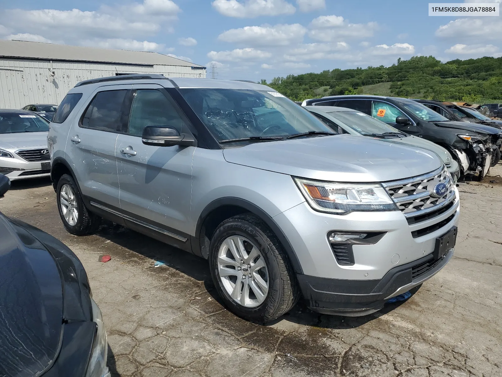 1FM5K8D88JGA78884 2018 Ford Explorer Xlt