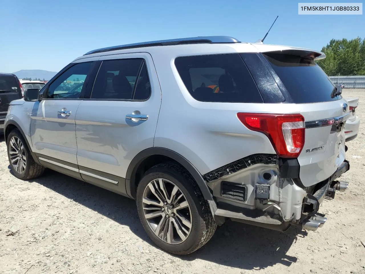 2018 Ford Explorer Platinum VIN: 1FM5K8HT1JGB80333 Lot: 62337684