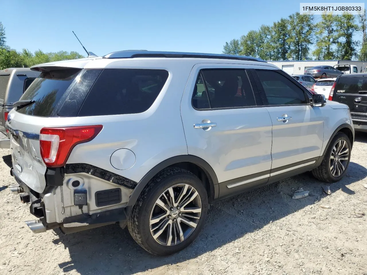 2018 Ford Explorer Platinum VIN: 1FM5K8HT1JGB80333 Lot: 62337684