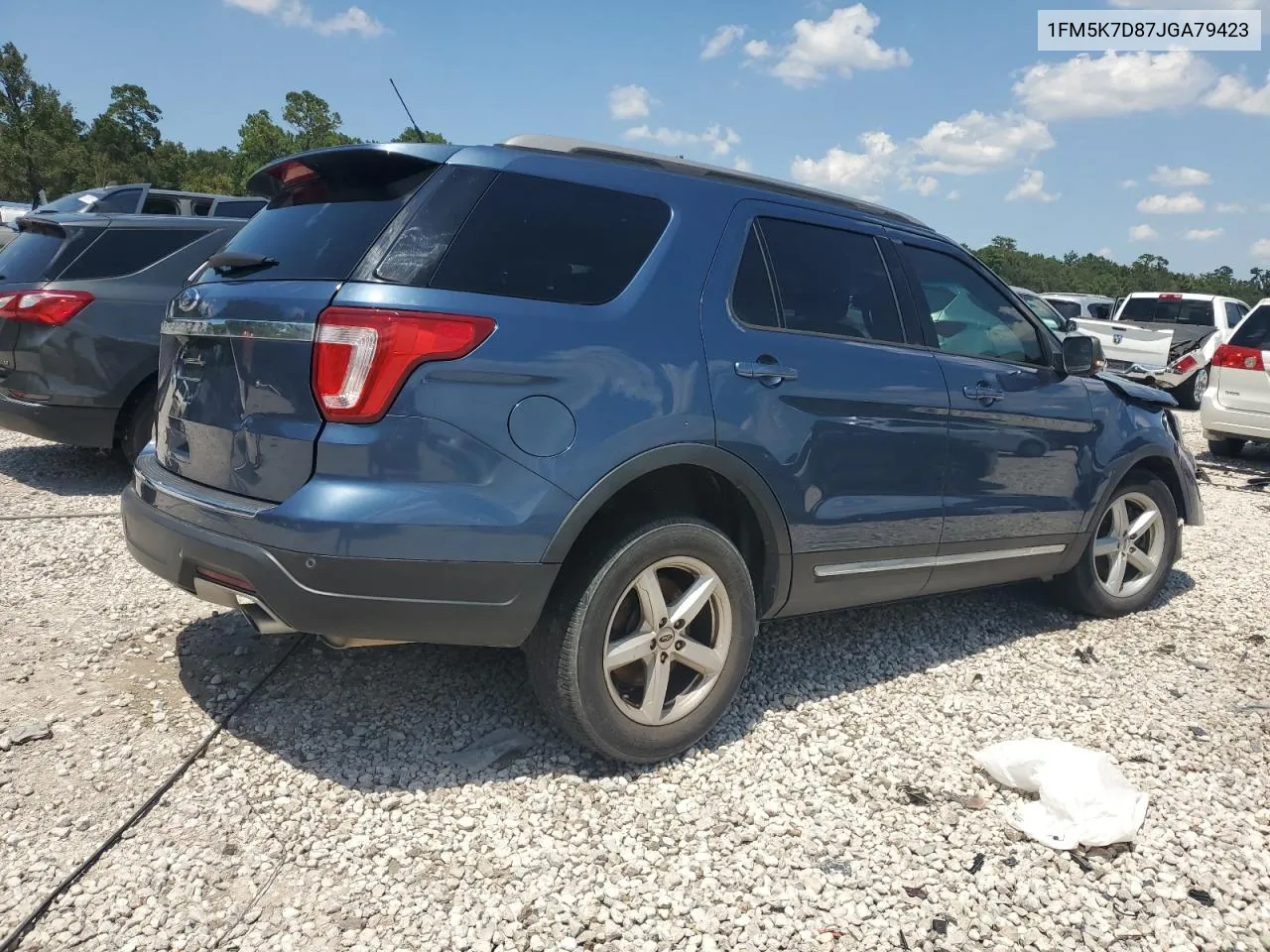 1FM5K7D87JGA79423 2018 Ford Explorer Xlt