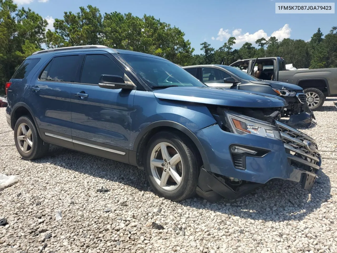 1FM5K7D87JGA79423 2018 Ford Explorer Xlt