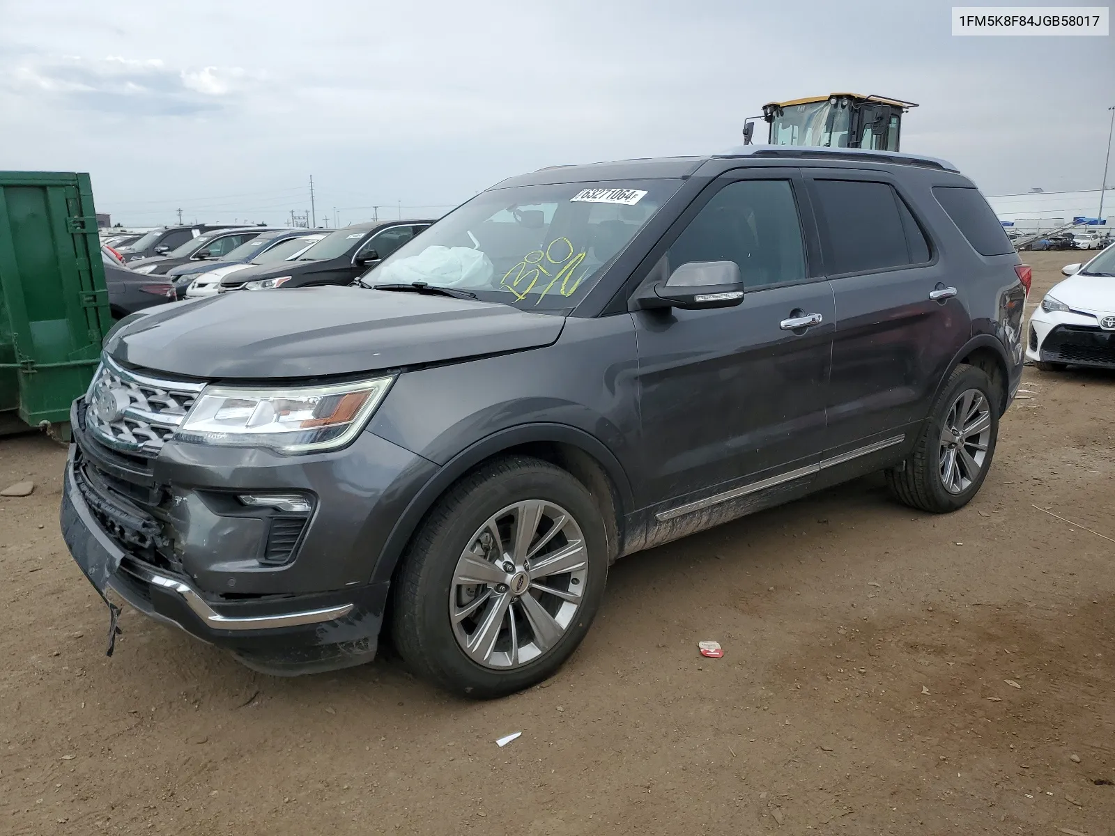 1FM5K8F84JGB58017 2018 Ford Explorer Limited