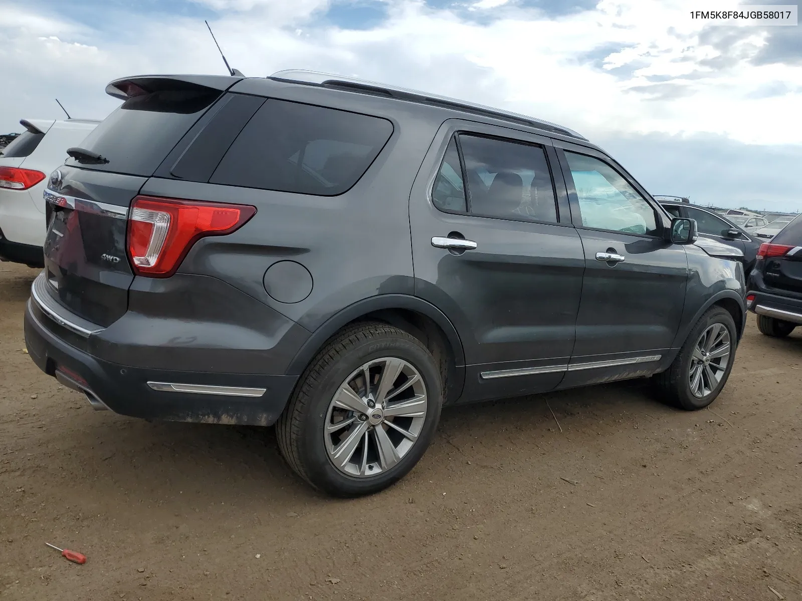 1FM5K8F84JGB58017 2018 Ford Explorer Limited