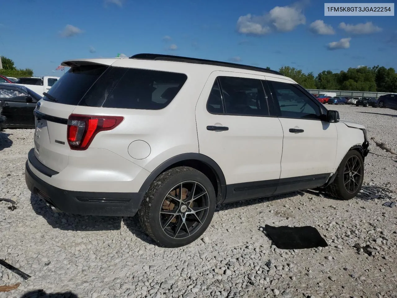 1FM5K8GT3JGA22254 2018 Ford Explorer Sport