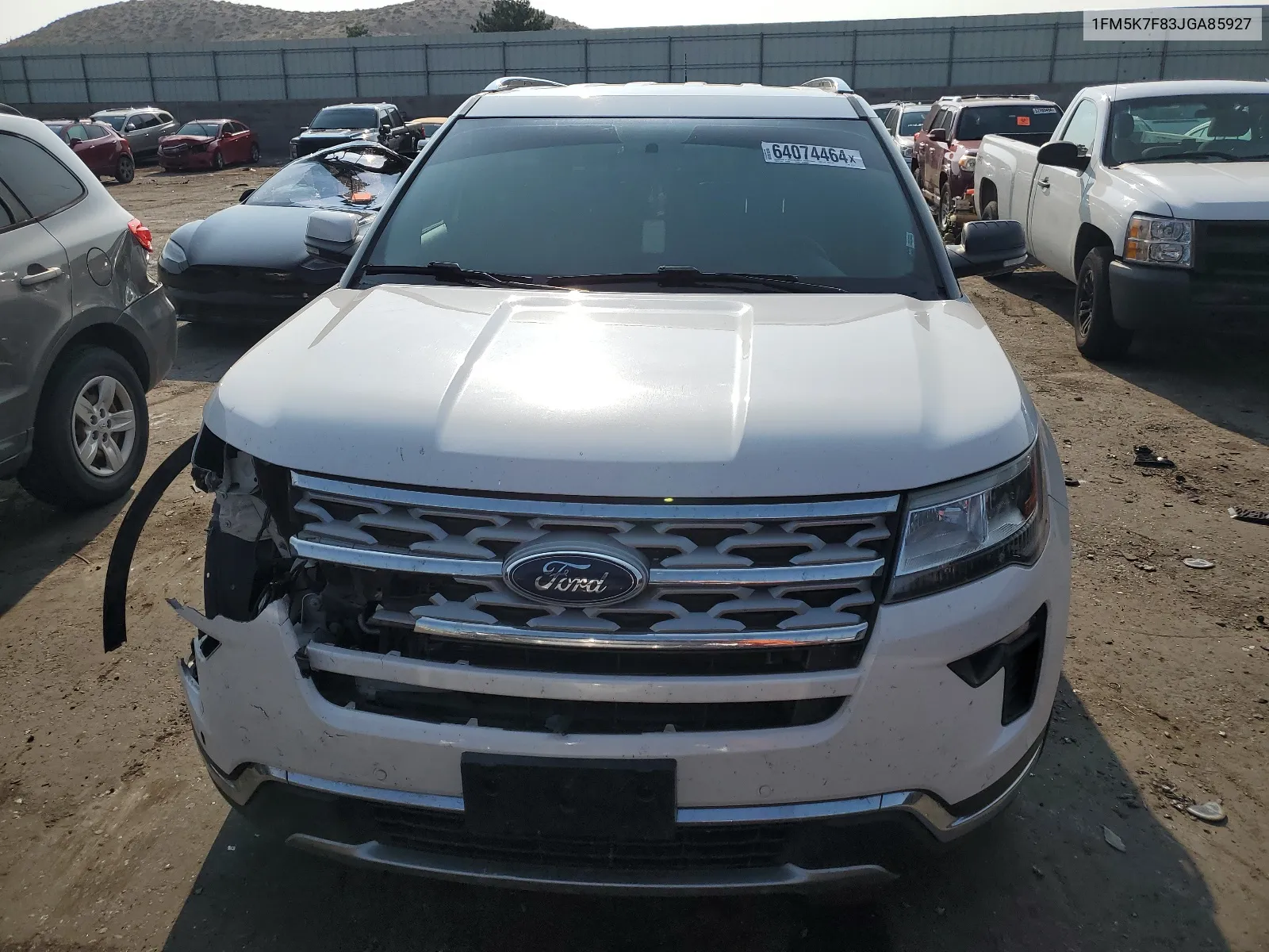 2018 Ford Explorer Limited VIN: 1FM5K7F83JGA85927 Lot: 64074464