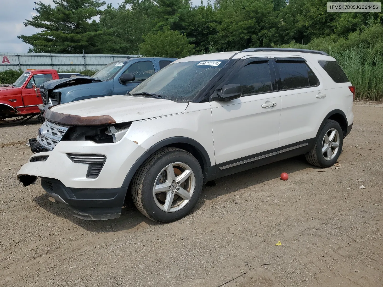 2018 Ford Explorer Xlt VIN: 1FM5K7D85JGC64456 Lot: 64160214