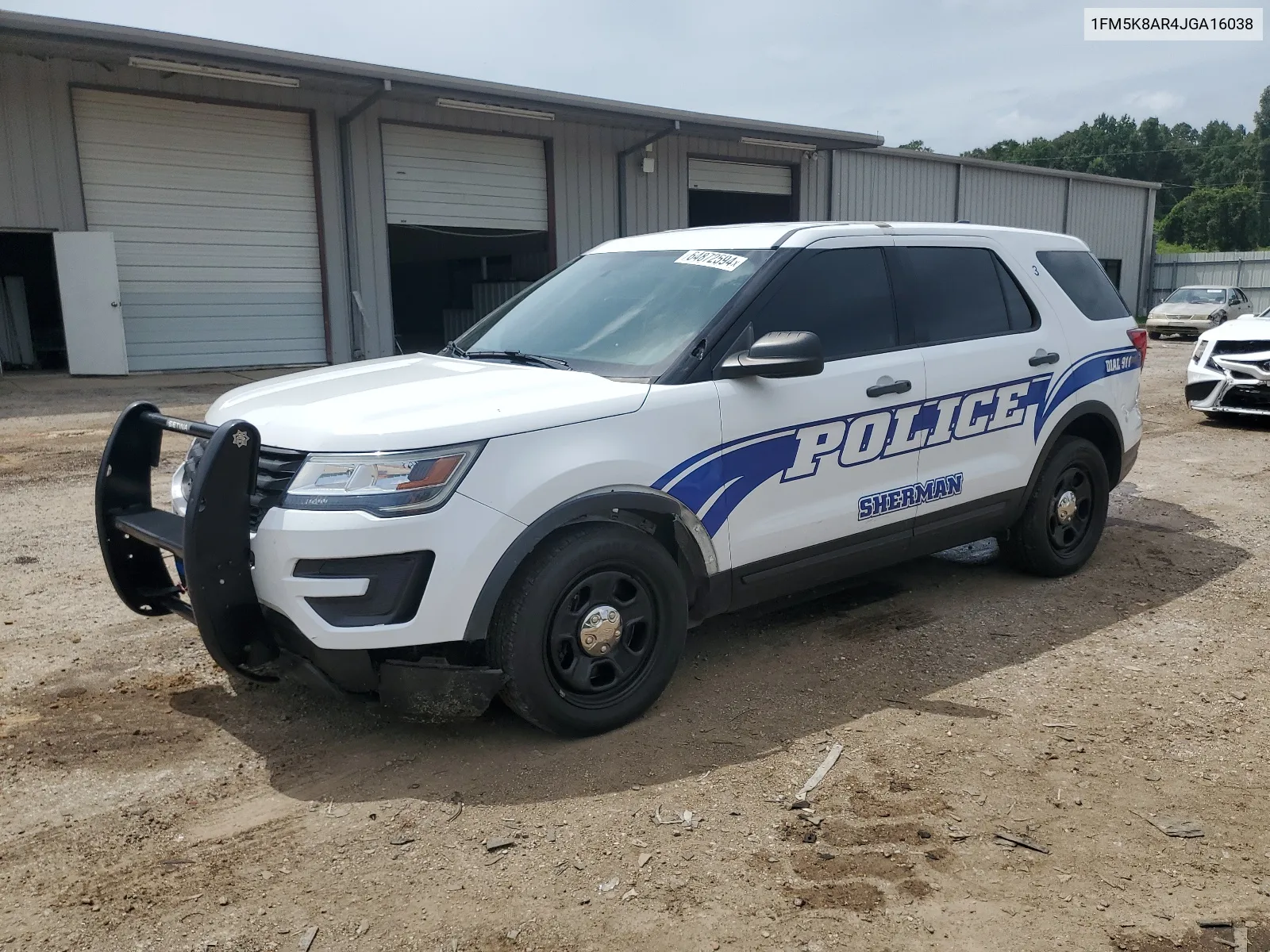 2018 Ford Explorer Police Interceptor VIN: 1FM5K8AR4JGA16038 Lot: 64872594