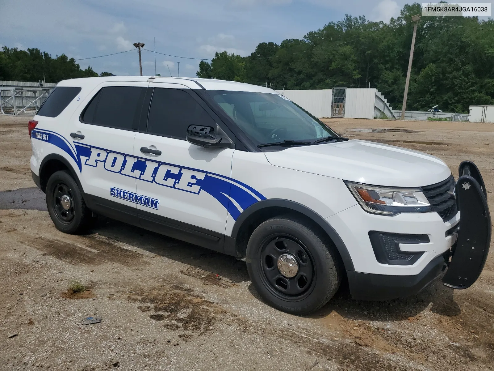 1FM5K8AR4JGA16038 2018 Ford Explorer Police Interceptor