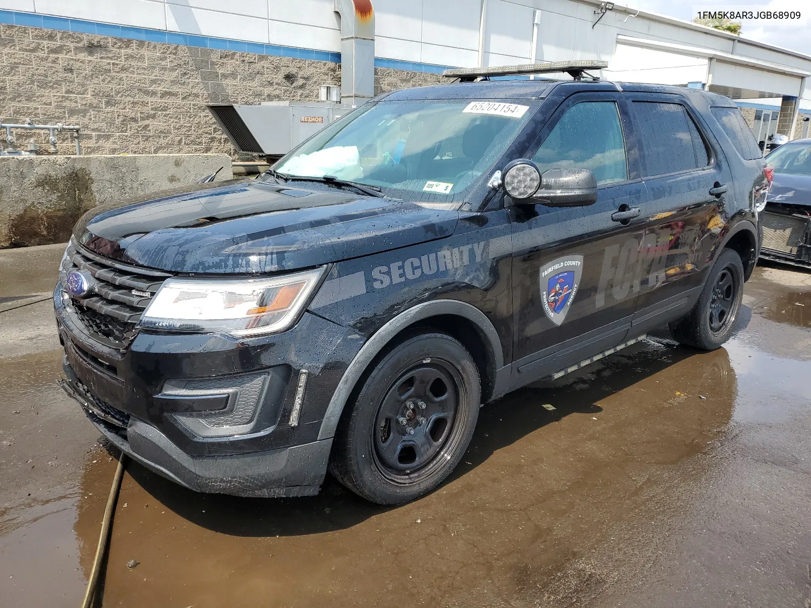 2018 Ford Explorer Police Interceptor VIN: 1FM5K8AR3JGB68909 Lot: 65204154