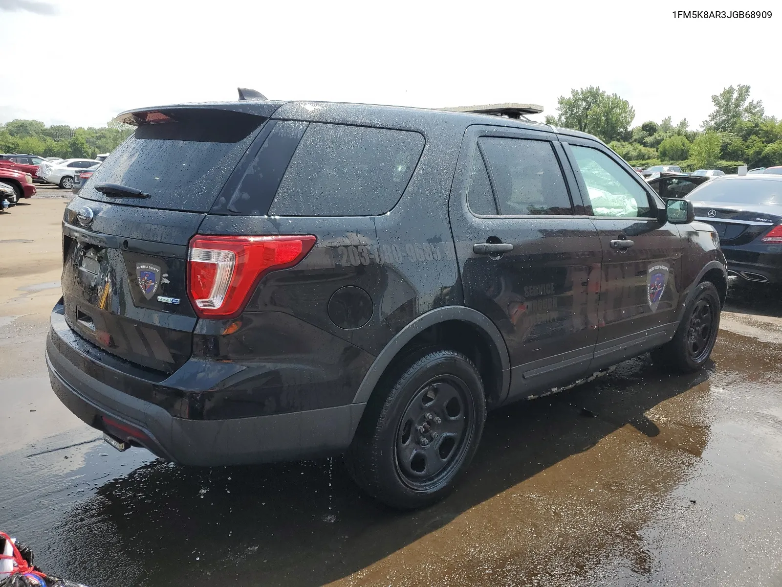 2018 Ford Explorer Police Interceptor VIN: 1FM5K8AR3JGB68909 Lot: 65204154