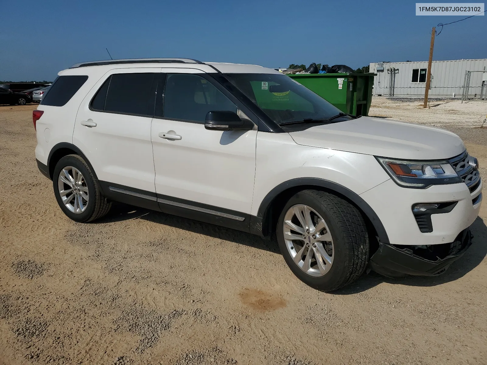 1FM5K7D87JGC23102 2018 Ford Explorer Xlt