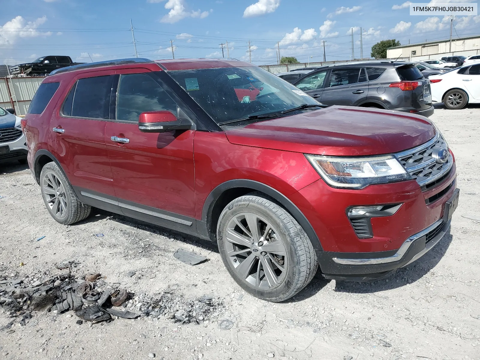 2018 Ford Explorer Limited VIN: 1FM5K7FH0JGB30421 Lot: 66241564