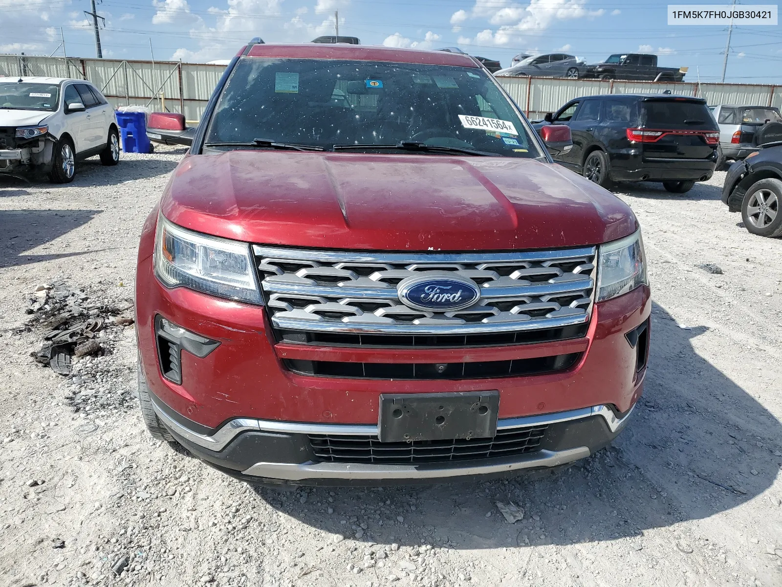 2018 Ford Explorer Limited VIN: 1FM5K7FH0JGB30421 Lot: 66241564