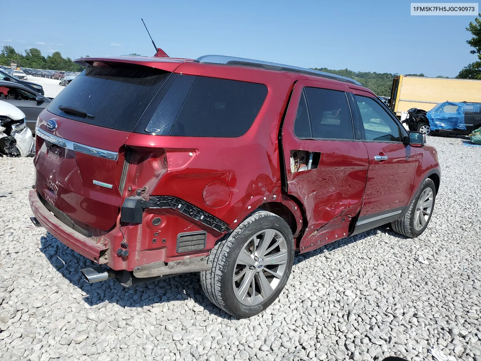 2018 Ford Explorer Limited VIN: 1FM5K7FH5JGC90973 Lot: 66310224