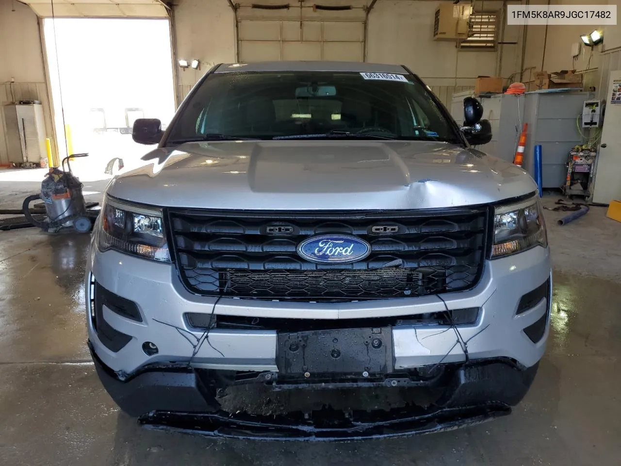 2018 Ford Explorer Police Interceptor VIN: 1FM5K8AR9JGC17482 Lot: 66316514