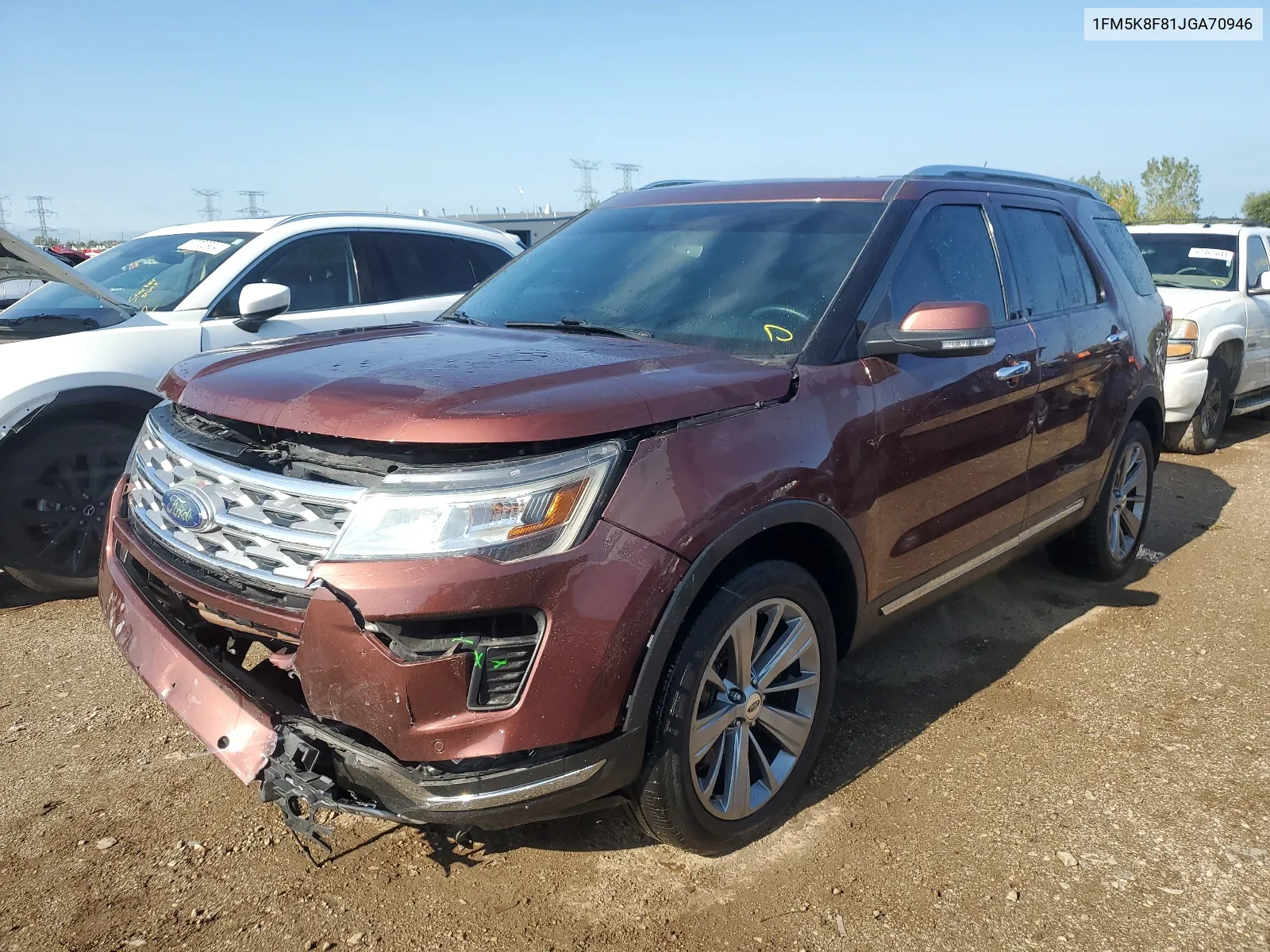 2018 Ford Explorer Limited VIN: 1FM5K8F81JGA70946 Lot: 67089524