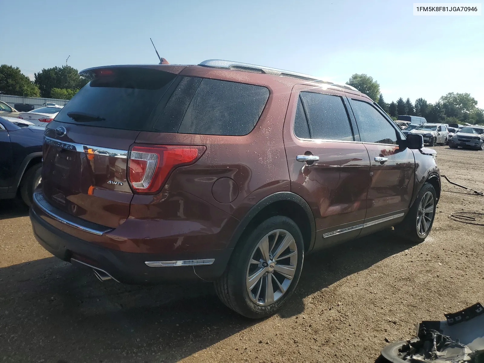 2018 Ford Explorer Limited VIN: 1FM5K8F81JGA70946 Lot: 67089524