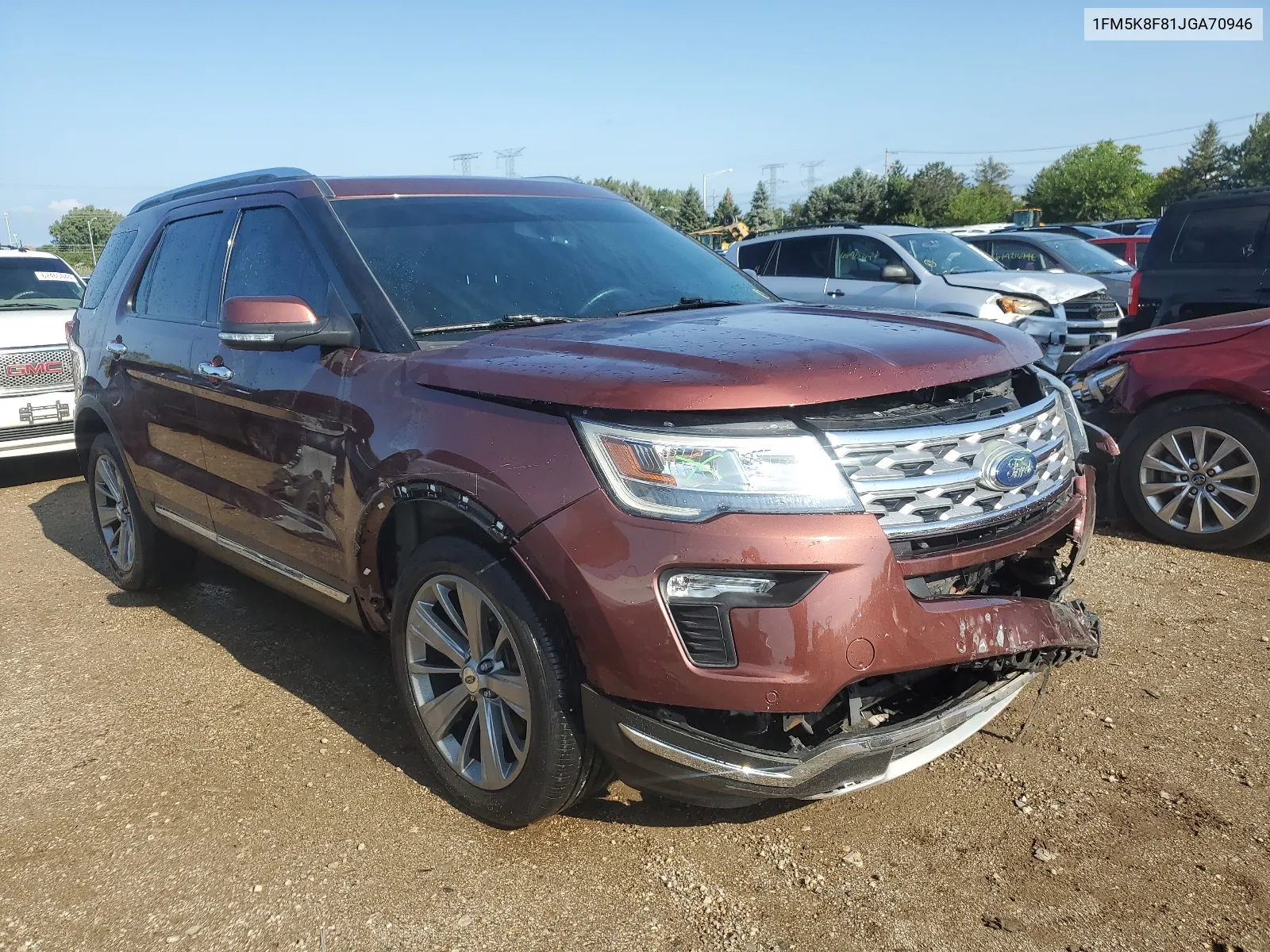 2018 Ford Explorer Limited VIN: 1FM5K8F81JGA70946 Lot: 67089524