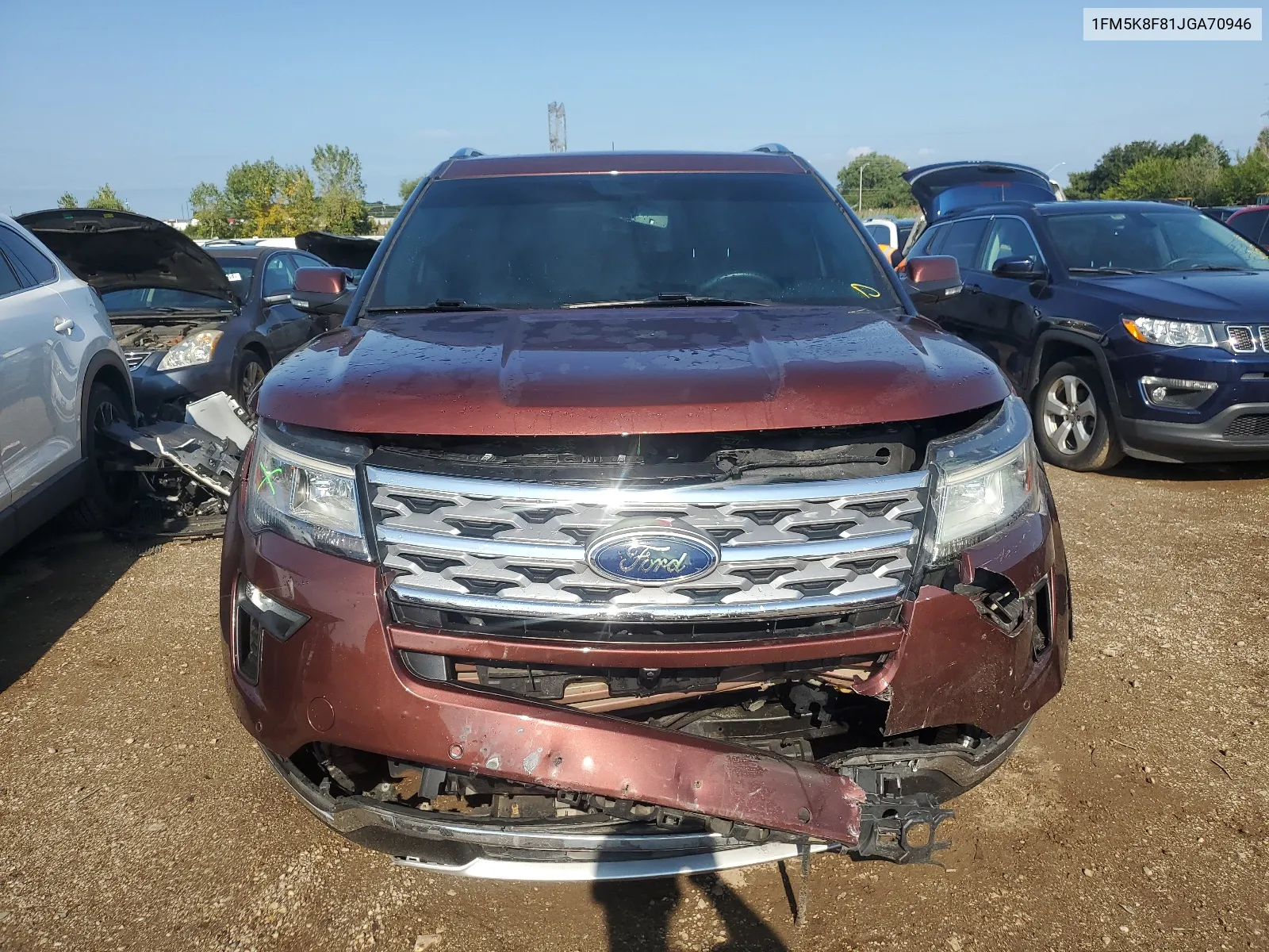 2018 Ford Explorer Limited VIN: 1FM5K8F81JGA70946 Lot: 67089524