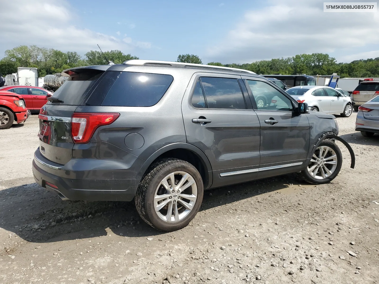 2018 Ford Explorer Xlt VIN: 1FM5K8D88JGB55737 Lot: 67135074